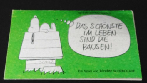 Ferrero peanuts 1978 snoopy - ferrero,