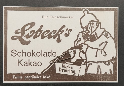 Werbung schokolade lobecks - schokolade, wk1
