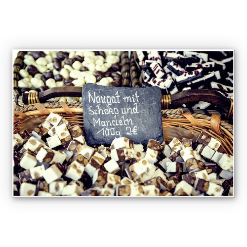 Wandbild nougat mit - wandbild,